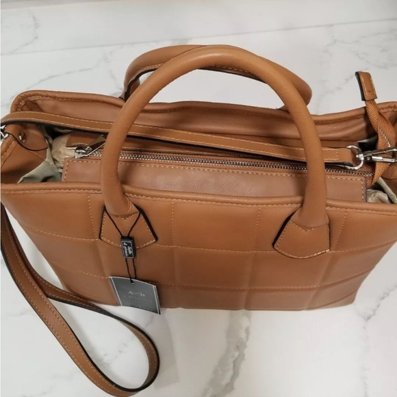 NWT 🇮🇹 AB A. Bellucci Brown Leather Shoulder Crossbody Bag Made in Italy 🇮🇹 - Picture 6 of 15